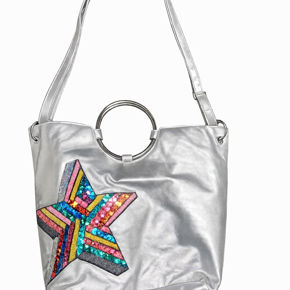 Silver Metallic Handbag - Picture 2 of 6